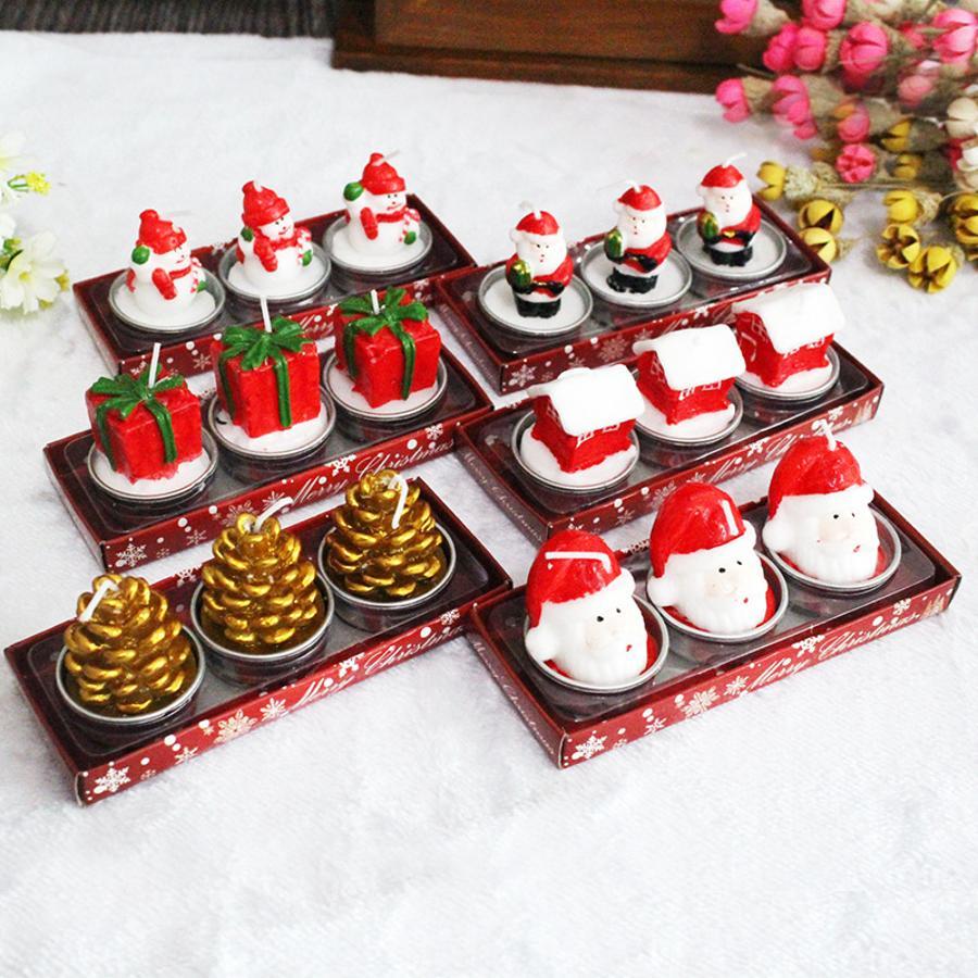 Holiday Candle Set - Conjunto de 3 velas decorativas de