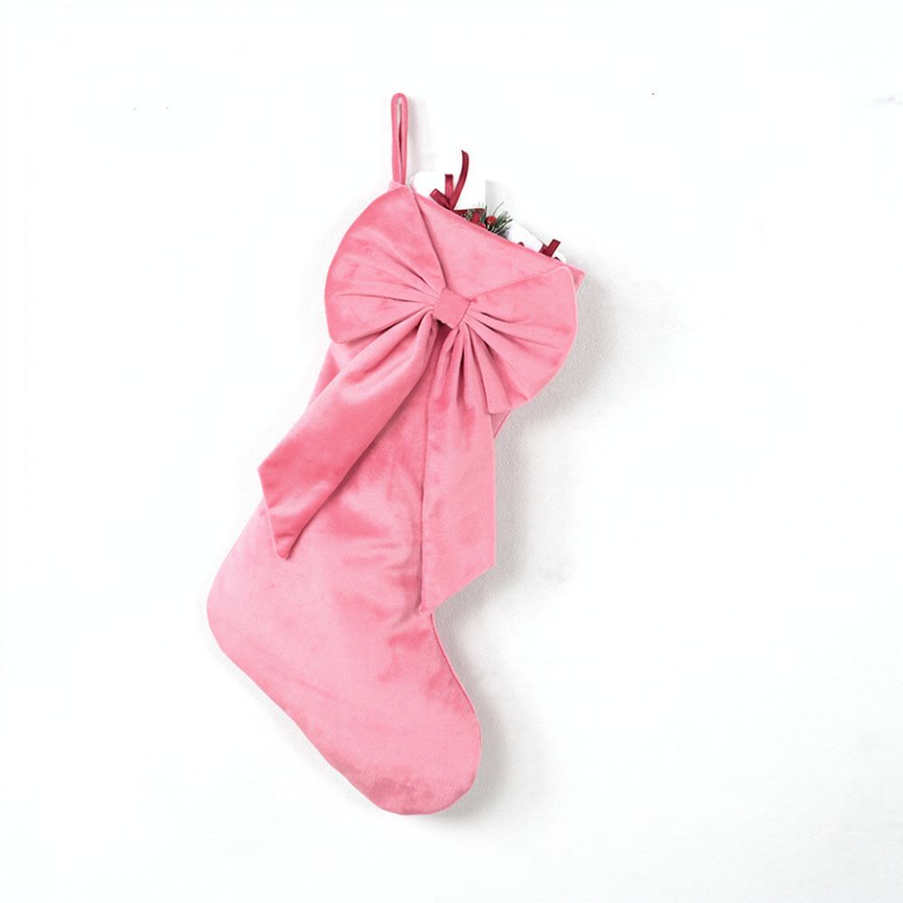Meia de veludo natalina de 18  - Christmas Stocking Hanging avaliação e preço