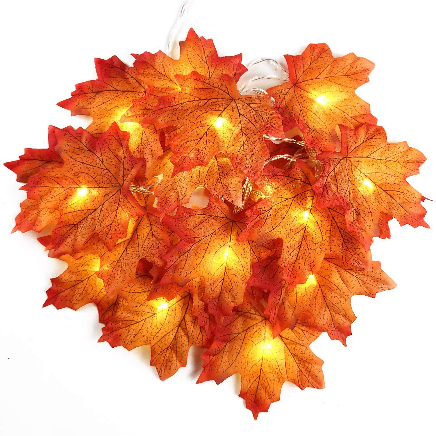 2/3/6m folhas de bordo artific - Led Fairy String Lights avaliação e preço