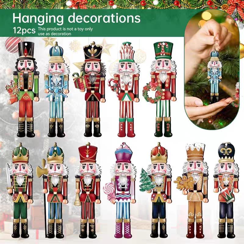 12/16 peças de enfeites de mad - Nutcracker Figurine avaliação e preço