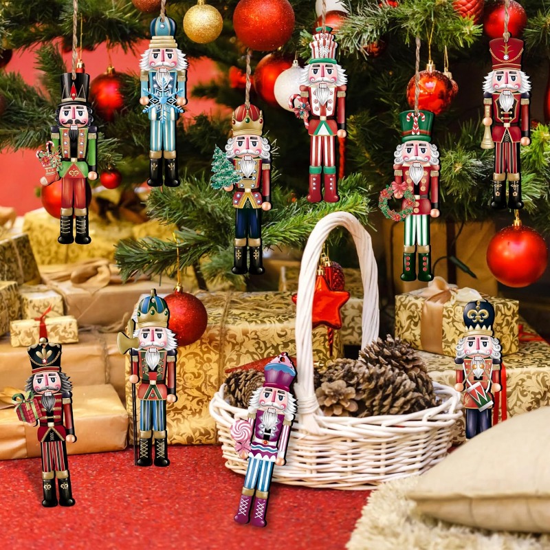 12/16 peças de enfeites de mad - Nutcracker Figurine avaliação e preço