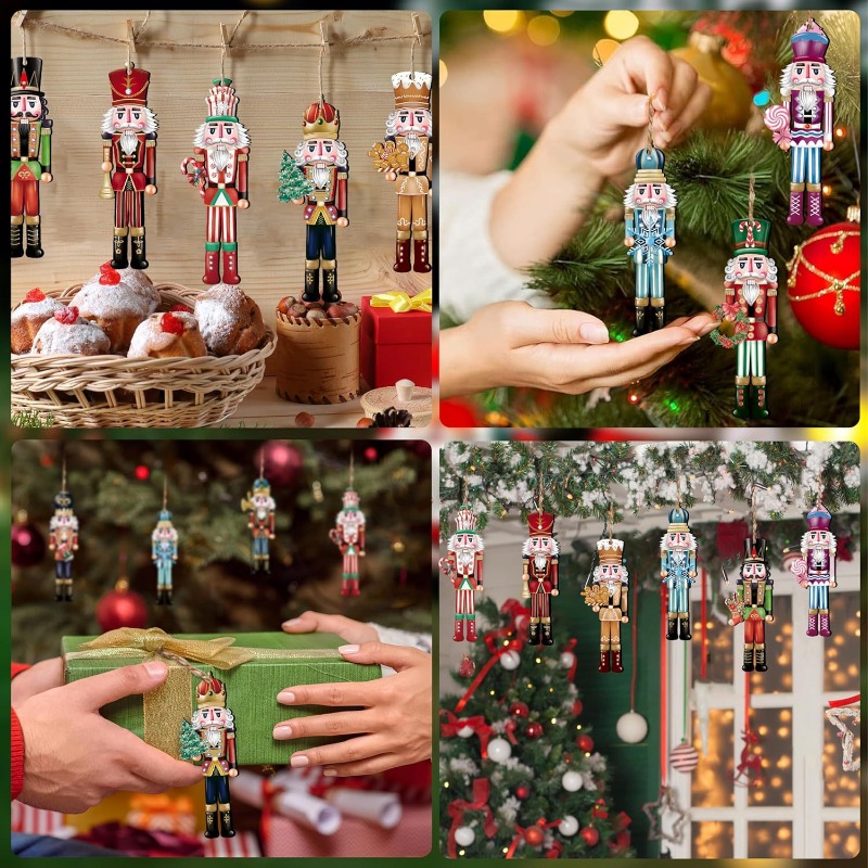 12/16 peças de enfeites de mad - Nutcracker Figurine avaliação e preço