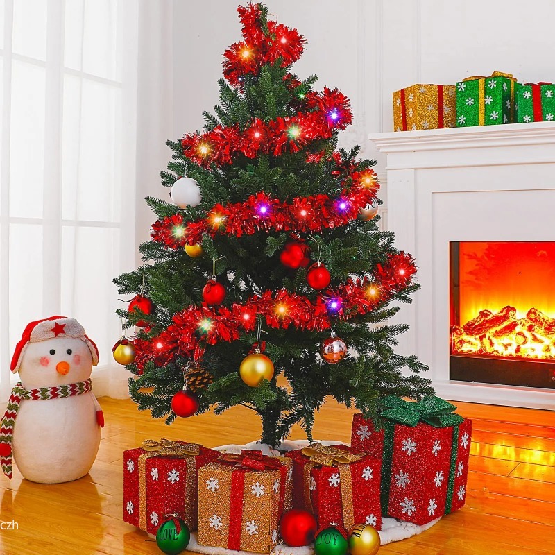 1PC Guirlanda de Natal de 5M,  - Tinsel Garland Decoration avaliação e preço