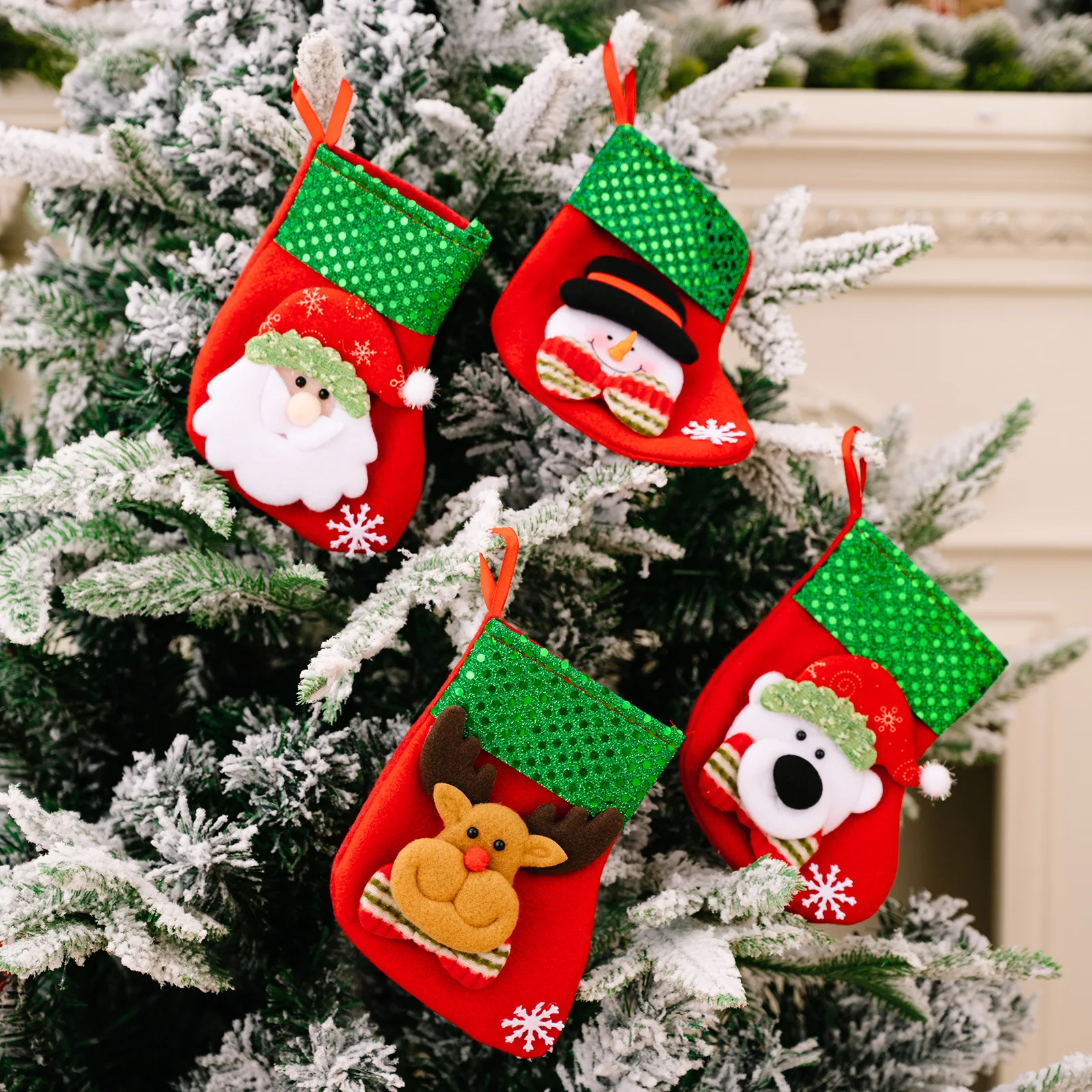 Meia de Natal, saco de doces p - Christmas Stocking Hanging avaliação e preço
