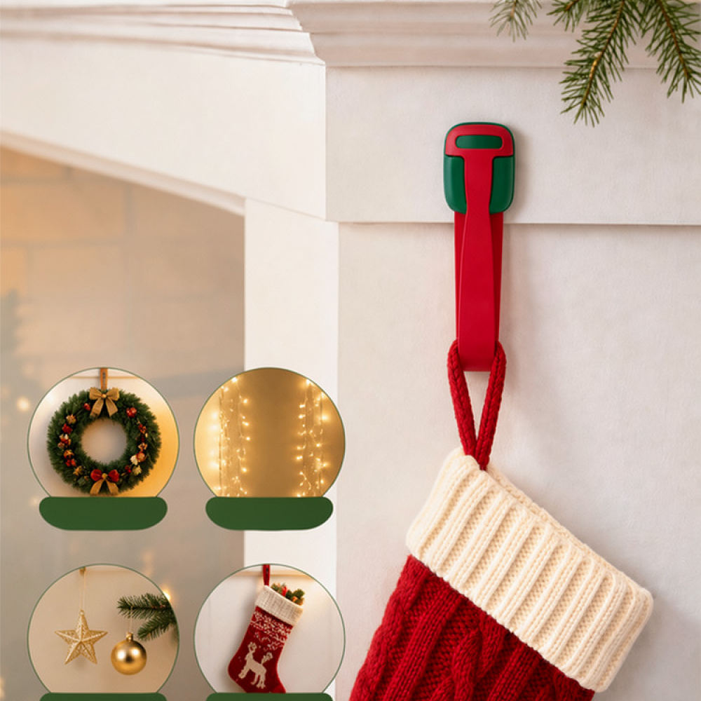 Gancho de Natal reutilizável e - Christmas Stocking Hanging avaliação e preço